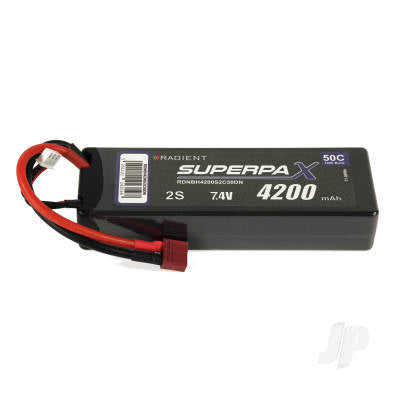 RDNBH4200S2C50DN -  LiPo 2S 4200mAh 7.4V 50C Hard Case (Deans)