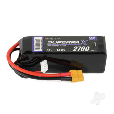 RDNBS2700S4C50X6 -  RADIENT LiPo 4S 2700mAh 14.8V 50C (XT60)