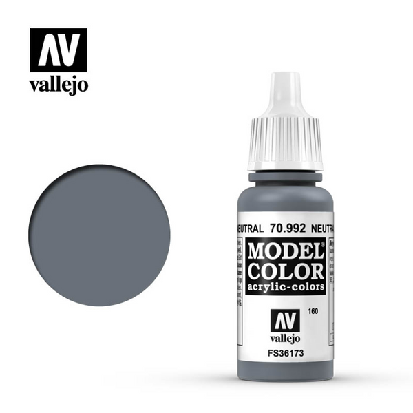 Vallejo Model Color Acrylic - Neutral Grey 70.992
