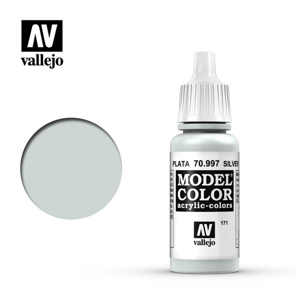 Vallejo Model Color Acrylic - Silver 70.997