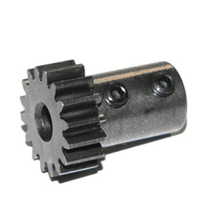 TKR4154 TEKNO Long Shank Pinion (hard steel, Mod 1, 5mm bore, 14t)