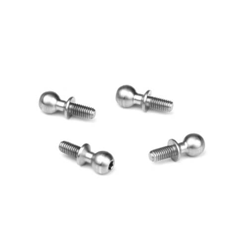 TKR6207 – Ball Stud (5.5mm, long neck, 6mm thread, 4pcs)