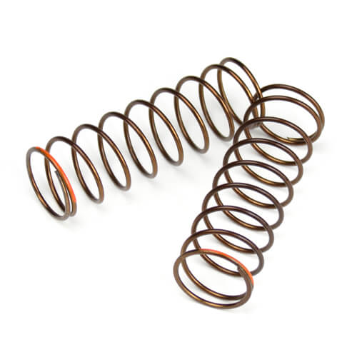 TKR7246 – Shock Spring Set (rear, 1.3×9.375, 3.01lb/in, 63mm, orange)