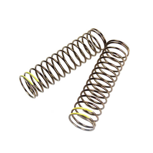 TKR8772 – LF Shock Spring Set (rear, 1.6×15.3, 2.59lb/in, 85mm, yellow)