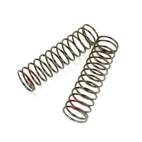 TKR8774 – LF Shock Spring Set (rear, 1.6×13.7, 2.94lb/in, 85mm, red)