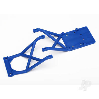 TRAXXAS TRX3623X Skid plates, Front & Rear (Blue)