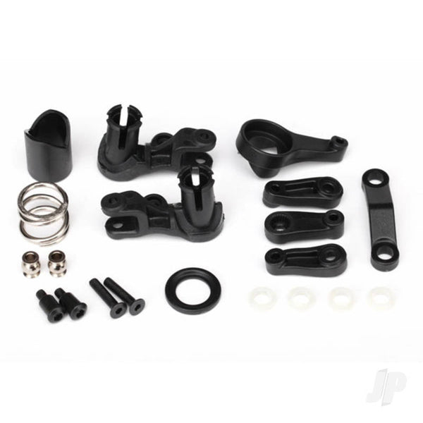 TRX6845X TRAXXAS Steering bellCranks / servo saver / servo saver spring / servo spring retainer / servo horn, steering