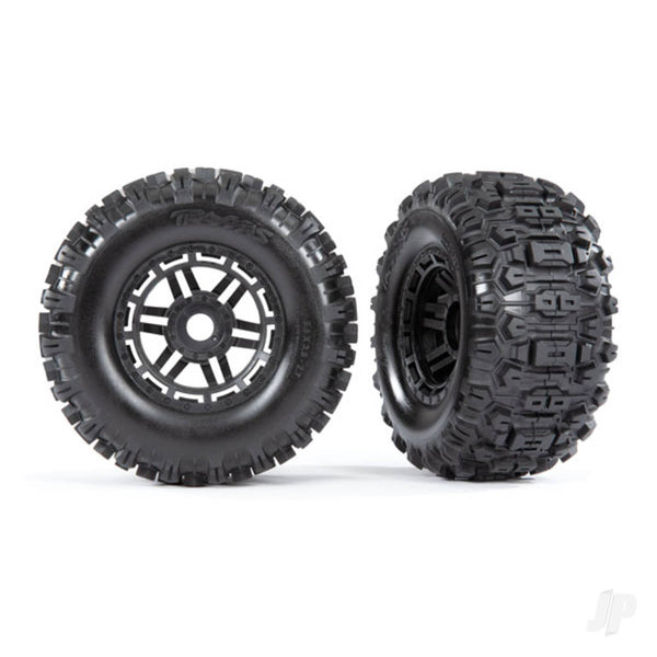 TRX8973 TRAXXAS Sledgehammer Tyres, foam inserts (2) (17mm splined) (TSM rated)