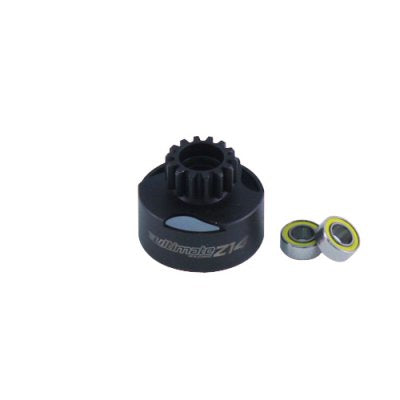 UR0662 ULTIMATE RACING VENTILATED 14T CLUTCH BELL WITH BEARINGS