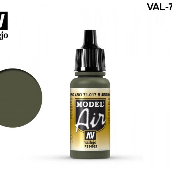 Vallejo Model Color Acrylic - RUSSIAN GREEN 4BO 71.017