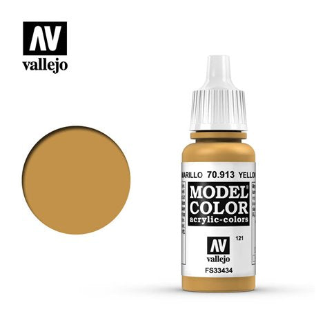 Vallejo Model Color Acrylic - Yellow Ochre 70.913