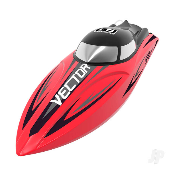 VOL79205BR Vector SR65 Brushed RTR Racing Boat (Red)