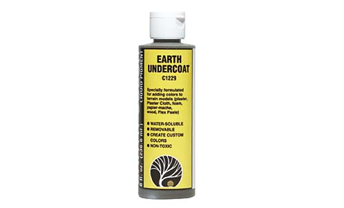 WC1229 Woodland Scenics Earth Undercoat Earth Colours Liquid Pigment 8 fl. oz.