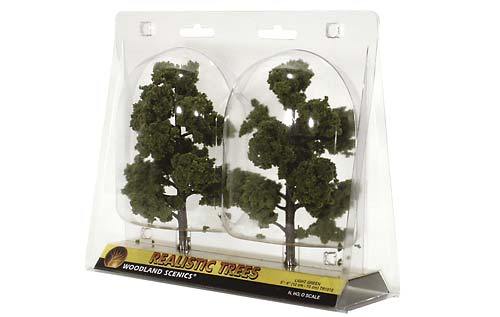 WTR1112 - 3"-7" Medium Green Deciduous Trees (6/Kit)