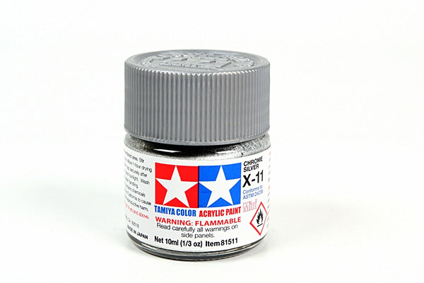81511 ACRYLIC MINI X-11 CHROME SILVER
