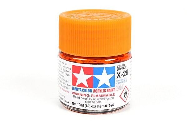 81526 ACRYLIC MINI X-26 CLEAR ORANGE