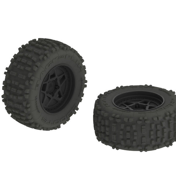 AR510092 ARRMA dBoots Backflip MT 6S Tire Wheel Set