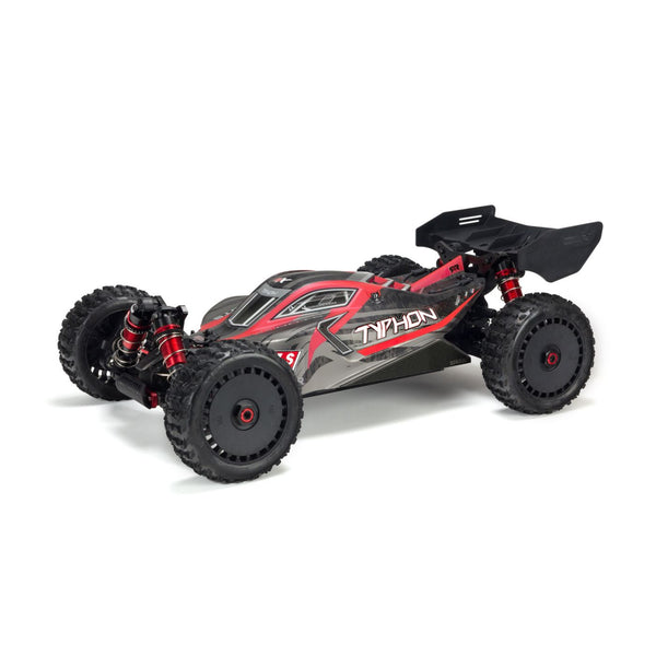 ARA406120 ARRMA Body Painted w/Decals Typhon 6S Black/Red