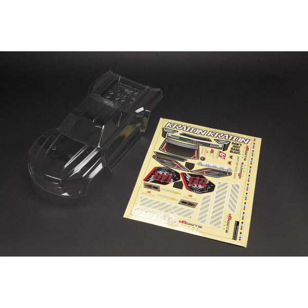 Z-ARA406158 ARRMA Kraton 6S BLX Clear Bodyshell (inc. Decals)