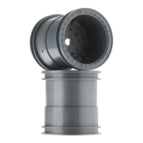 AXIAL AX31464 2.2 Monster Truck Wheels 63mm Silver (2)