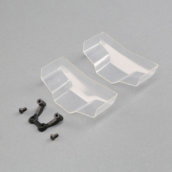 TLR 22 Low Front Wing, Clear, with Mount (2)Z-TLR330010