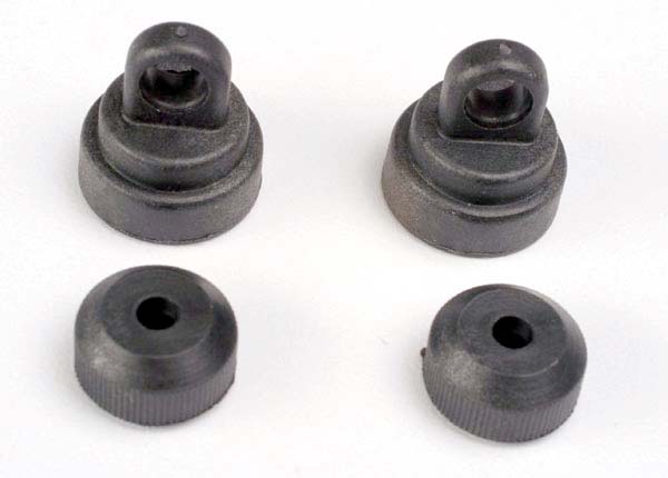 TRX3767 TRAXXAS Shock Caps + Shock Bottoms 2PCS