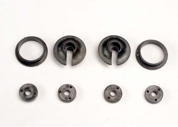 TRX3768 TRAXXAS Spring retainers upper & lower (2) piston head set 2&3 hole