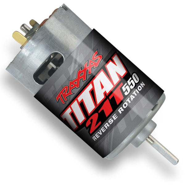 Motor, Titan 550, reverse rotation (21-turns/ 14 volts) (1)Z-TRX3975R