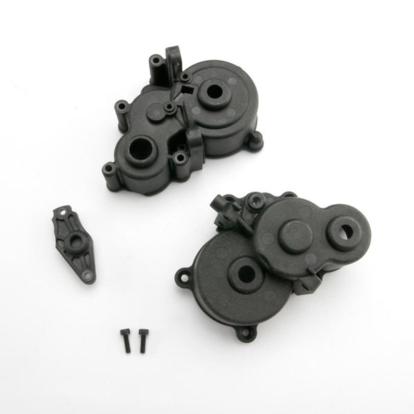 TRX3991X Gearbox halves (f&r), shift detent ball, spring, seal, glued