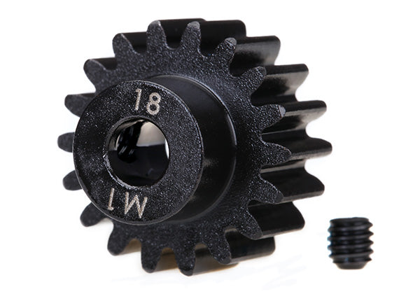 TRAXXAS TRX6491R Gear 18T pinion (1.0 metric pitch) (fits 5mm shaft)