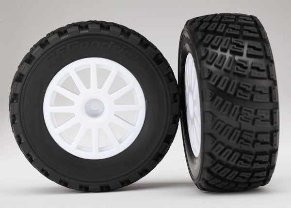 TRX7473 TRAXXAS Tyres & wheels assembled glued (White)