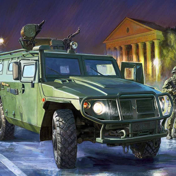 Z3668 ZVEZDA RUSSIAN ARMOURED VEHICLE GAZ TIGER