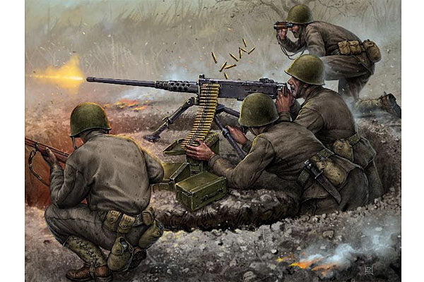 Z6286 ZVEDSA US MACHINE GUN BROWNING W/CREW