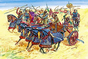 Z8008 ZVESDA PERSIAN CHARIOT AND CAVALRY