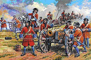 8058 ZVEZDA RUSSIAN ARTILLERY OF PETER