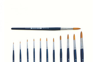 ITALERI PAINT BRUSHES 000-12 Round and Flat