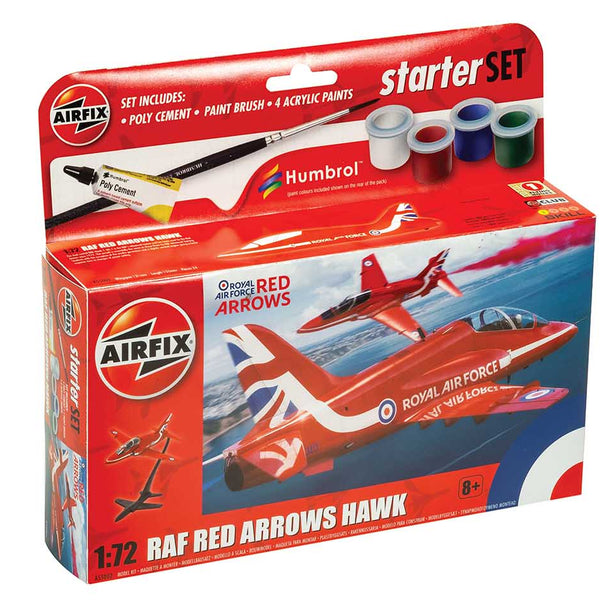 A55002 AIRFIX Small Starter Set Red Arrows Hawk