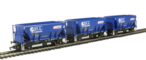 Hornby R6332A Procor "ECC Quarries" hopper wagons - Pack of 3