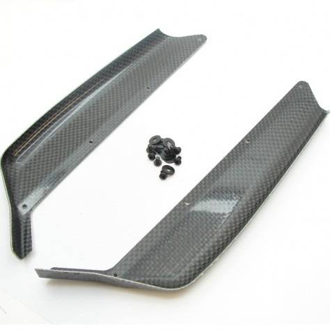 Answer-RC Carbon Kevlar Chassis Side Guards - Mugen MBX8