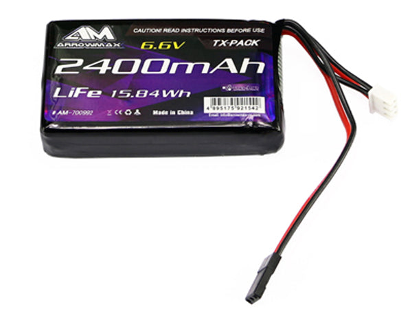 AM700992 ARROMAX LiFe 2400mAh 6.6V-Futaba 4GRS/4PK/4PX/4PV/7PX