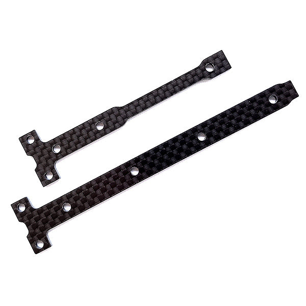 TEAM ASSOCIATED ASSOCIATED B74.1 FT CHASSIS BRACE SUPPORT SET 2.0MM CF CARBON FIBRE AS92284