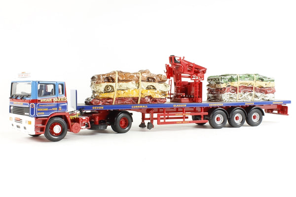 Corgi Collectables CC11910 ERF EC Crane Trailer with Crushed car load - 'Brian Harris'