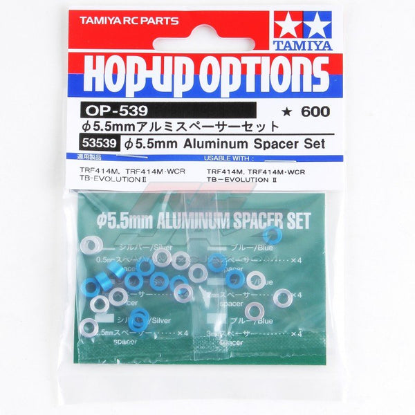 53539 TAMIYA 5.5MM ALUMINUM SPACER SET