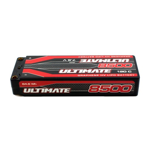 UR4425 ULTIMATE GRAPHENE HV LIPO 8500MAH 7.6V 120C 5MM TUBES