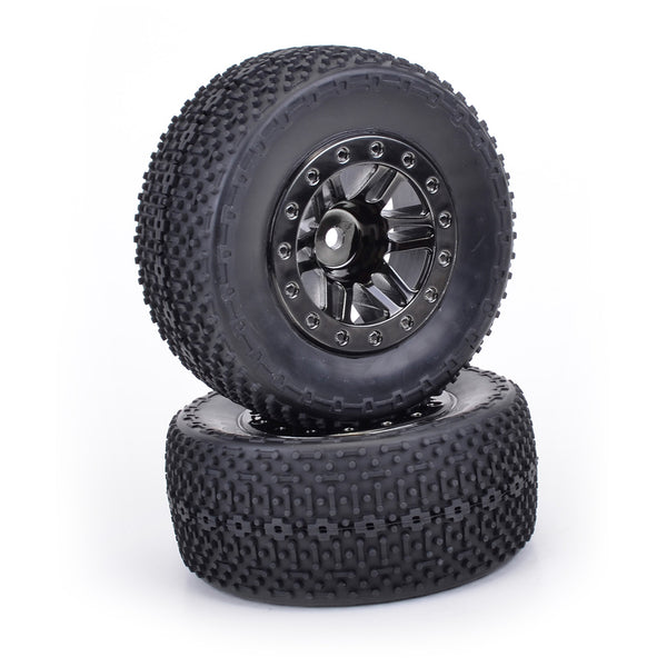 BW2004 SCHUMACHER  1/10 SHORT COURSE BAR & SPIKE - BLACK CHROME (PR)