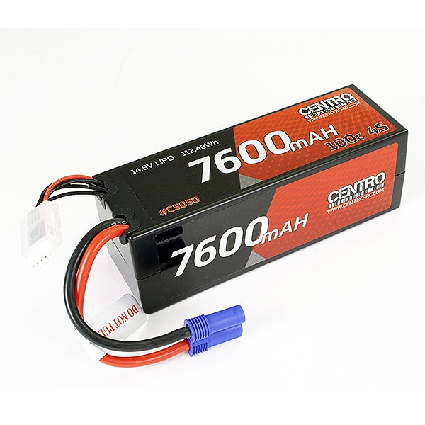 C5050EC5 CENTRO 4S 7600MAH 14.8V 100C HARDCASE LIPO BATTERY EC5