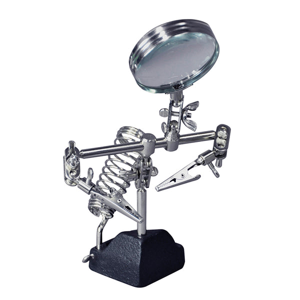 CML270 CML HELPING HANDS W/MAGNIFIER SOLDERING IRON REST & 2 ARMS