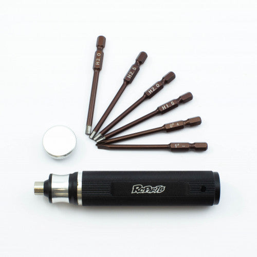 RC1103 6-IN-1 SCREWDRIVER HEX 1.5/2.0/2.5/3.0MM/ PHILLIPS 0 + / FLAT 1 -