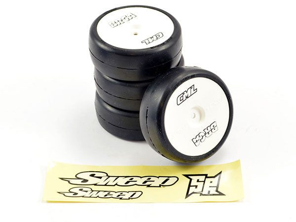 SWEEP EXP-34R2PG-BRCA Blue2020 1/10th TC Competition tyre 34deg. Glued . Set of 4