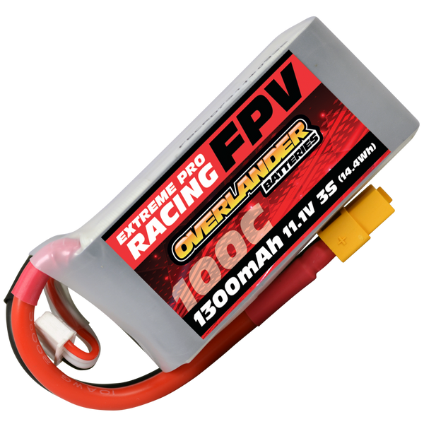 OVERLANDER 3341 1300MAH 11.1V 3S 100C FPV LIPO BATTERY